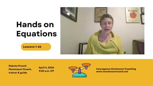 Preview of How to Teach Hands on Equations Videos