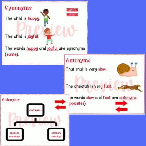 Synonym And Antonym PowerPoint Lesson With Test Prep, 50 OFF