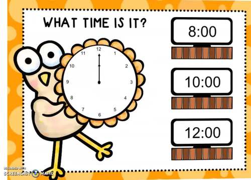 Telling Time Boom Cards™ Distance Learning