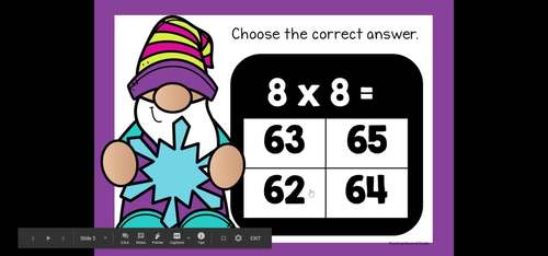 Winter Multiplication Google Slides™: Great practice for 2nd and 3rd Grades
