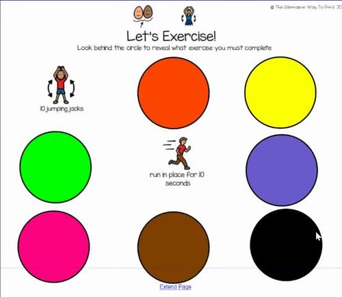 Exercise Study Digital Smart Notebook by The Alternative Way to Pre-K