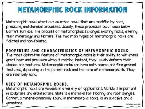Types of Rocks Activities | Geology Science Resource for 5th grade ...