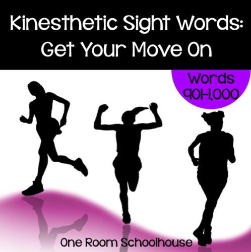 Preview of Kinesthetic Sight Words: Get Your Move On! (Set 10)
