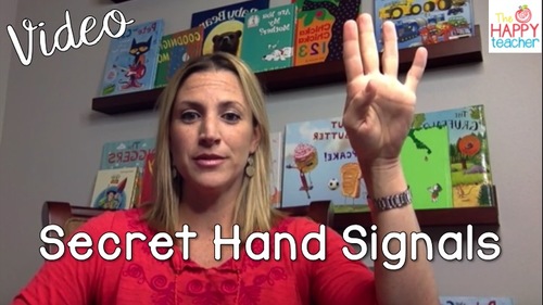 Preview of Classroom Management Tip: Use Secret Hand Signals