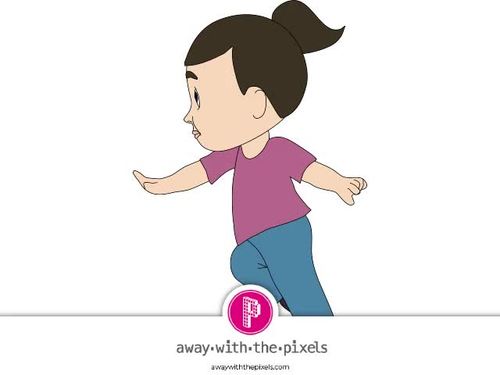 Kids Walking Clipart Photos, Images and Pictures