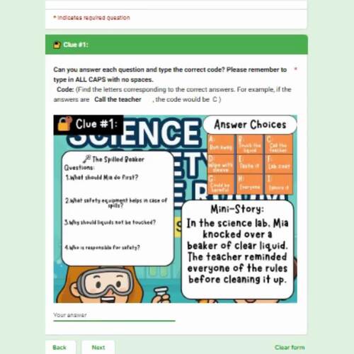 Science Lab Safety Escape Room | Middle School Science Activity ...