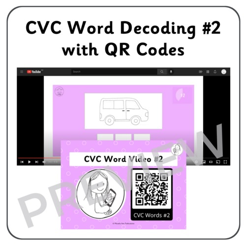 Preview of CVC Word Decoding: Video and QR Code #2