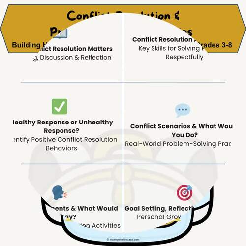 Conflict Resolution & Problem-Solving Activities | SEL Classroom ...