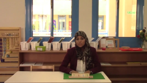 Preview of Montessori decimal system cards three period name lesson