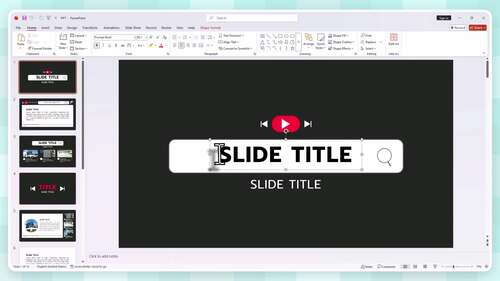 YouTube Style PowerPoint Template for Teachers | 10 Editable Slides