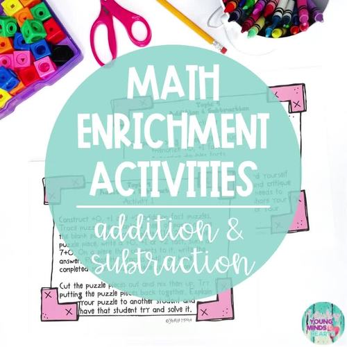 Math Enrichment and Project Based Learning for Addition and Subtraction