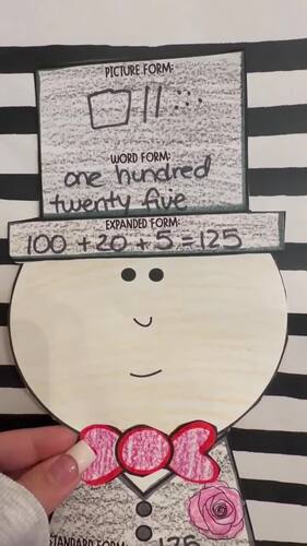 My Teacher is Getting Married Place Value Craft Math | TPT
