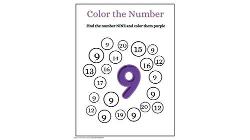 NUMBERS COLORING PDF / NUMBERS COLORING QCTIVITY by TeacherTrail Treasures