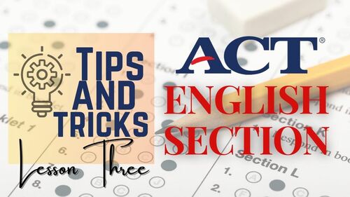 Preview of ACT Prep: English Section - Lesson Three: Look & Listen