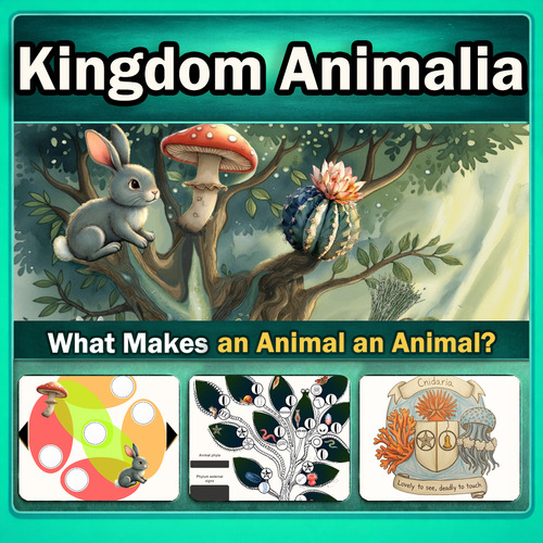 Preview of Classifying Animals: Phyla, Kingdoms, and Creative Exploration – Digital Lesson