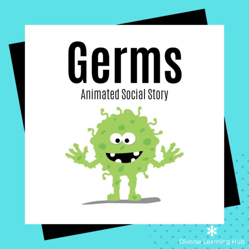 Preview of Germs -  Animated Social Story (Autism + Special Education)