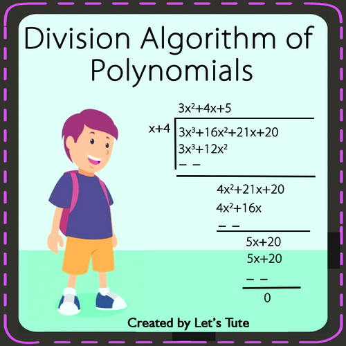 Preview of Mathematics  Division Algorithm Of Polynomials  Algebra
