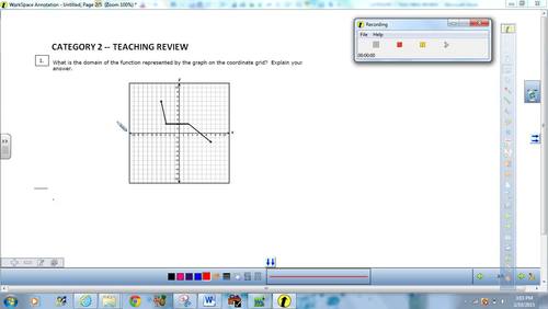 Preview of STAAR TEACHING:  FINDING THE DOMAIN FROM A GRAPH