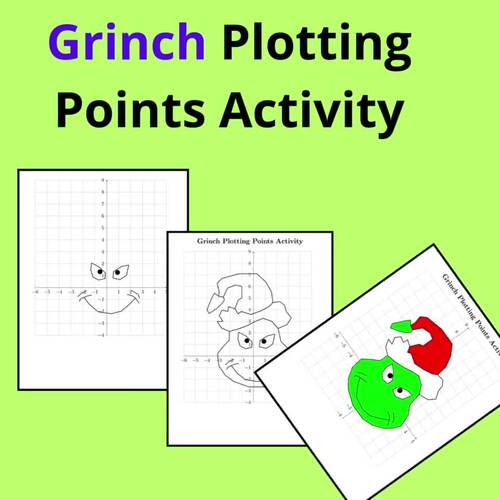 Grinch – Plotting Points – Mystery Picture Activity | Christmas Math