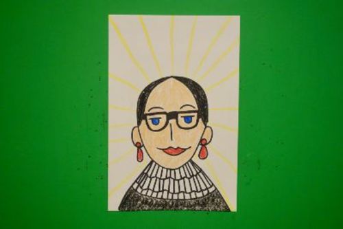 Preview of Let's Draw Ruth Bader Ginsburg-Supreme Court Justice!