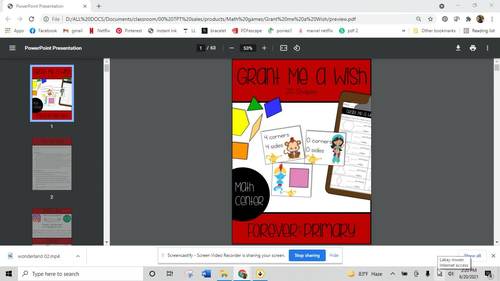 2D Shapes Math Game * Flat Shapes Math Center