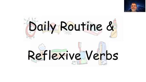 Spanish Reflexive Verbs & Daily Routine Video Bundle