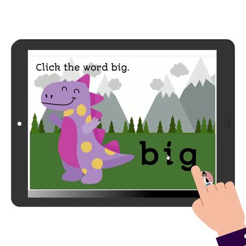 Big and Small Word BOOM CARDS Distance Learning