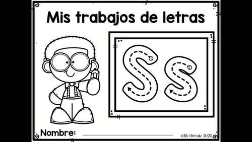 hoja de trabajo de la letra s