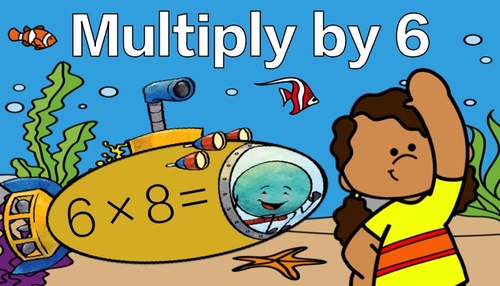 Preview of Multiply by 6: Under the Sea Math Brain Break