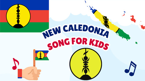 Preview of New Caledonia Song for Kids | Country Study Video, MP3 & Lyrics PDF