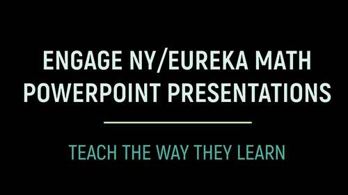 Engage NY Math PowerPoint Presentations Kindergarten Module 3 ALL LESSONS