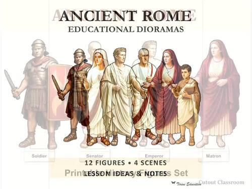 Ancient Rome Character Cut-outs for Social Studies and World History