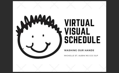 Preview of Washing Hands Visual Schedule Video PLUS Printable Version