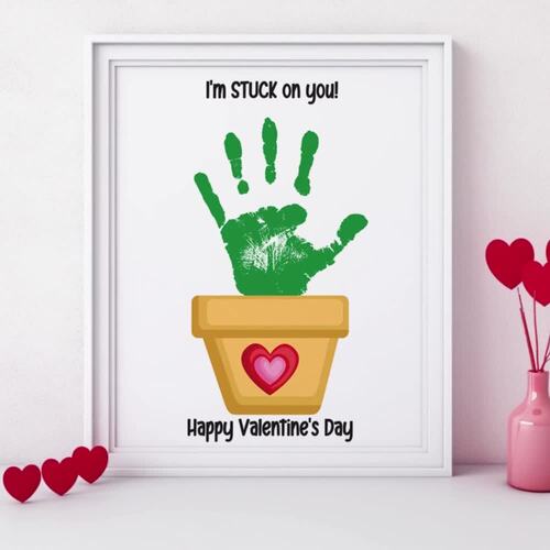 Valentines Handprint Craft | Valentines Day Craft |Kids Valentines ...