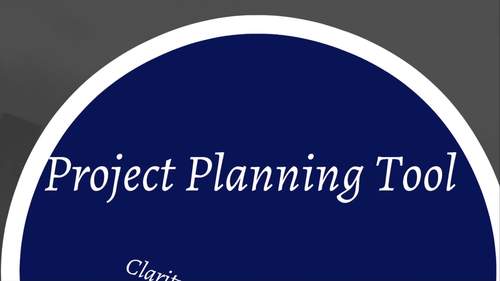 Project Planning Tool by Shira Woodlee | TPT