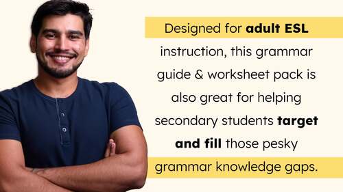 Possessive Pronouns Grammar Guide with Worksheets for Adult ESL