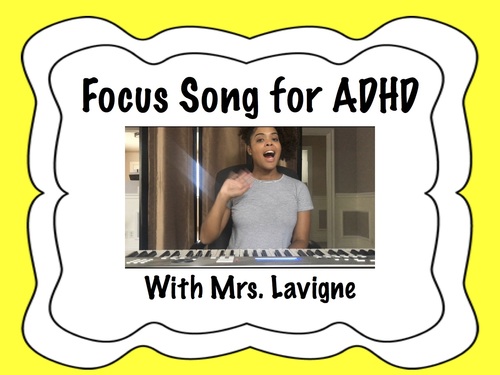 Preview of Social Emotional Song for Students with ADHD - Focus!