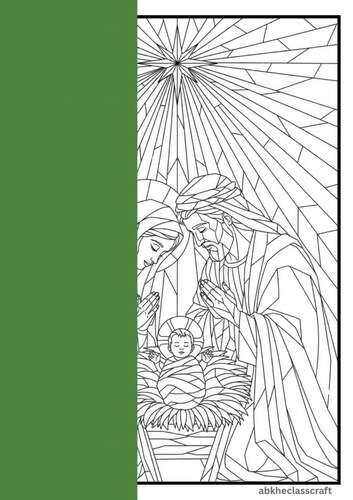 Christian Christmas Nativity Scene Coloring Pages | Advent Craft ...