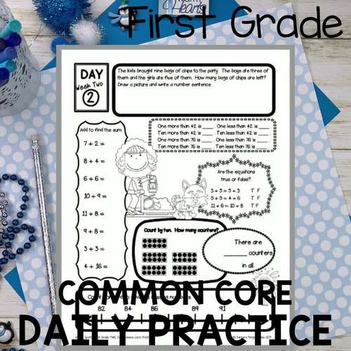 WINTER SPORTS 2022 Math Worksheets | Common Core Practice | 1st Grade ...