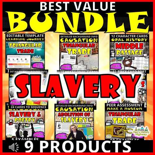 Slavery - 9 Products by Dan's History Highway | TPT