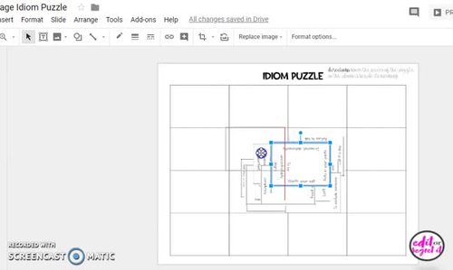 Idiom Matching Puzzle - Figurative Language - Paperless (Digital)