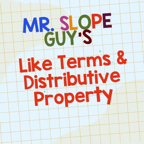 Combining Like Terms and Distributive Property Worksheet