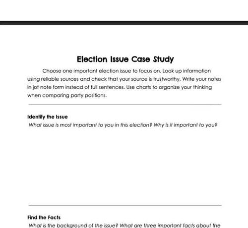 Understanding Election Issues in Canada – Reading & Case Study | TPT