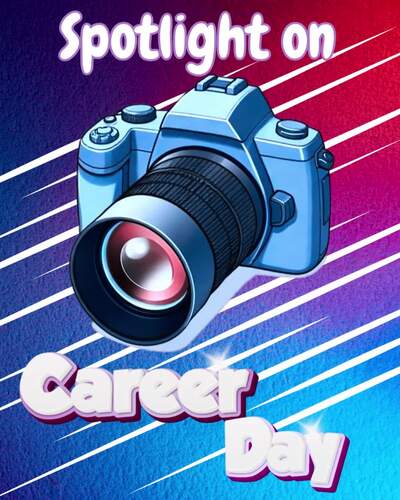 Preview of Career Day Social Media Ad | School Event Announcement | Editable Canva