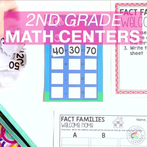 April Math Centers Games Activities - Spring and Easter Math - 2nd Grade