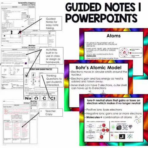 Landforms, Topography Guided Notes & PowerPoints NGSS Earth Science