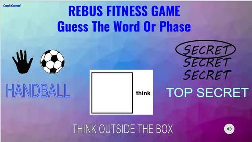 Preview of Rebus Fitness Game (Guess The Word Or Phrase) Video