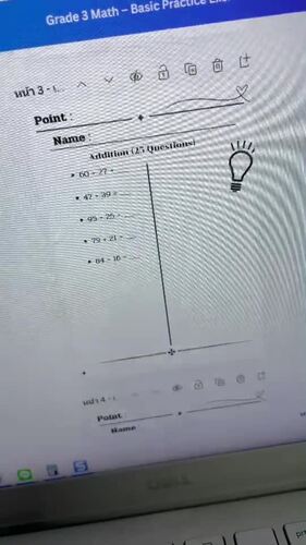 Grade 3 Math – Basic Practice Exercises (100 Questions) by chiwden