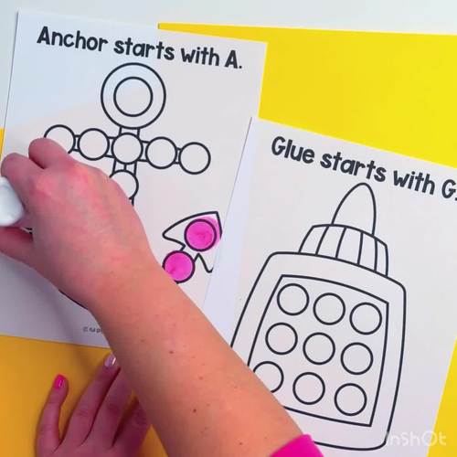 Fine Motor Activity Bingo Marker Dauber Printable Coloring Pages