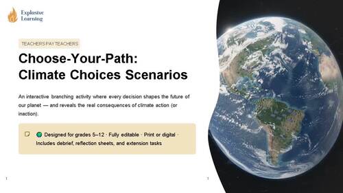 Choose Your Path Climate Choices Scenarios | TPT